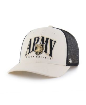 Men's Natural/Black Army Black Knights Drawbridge Trucker Adjustable Hat