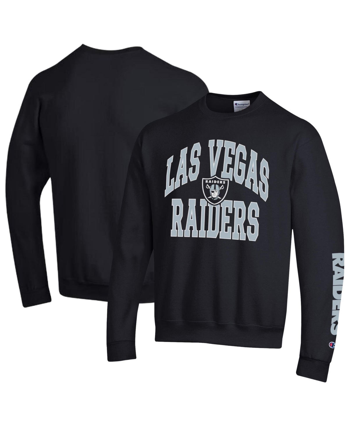Champion Men's Black Las Vegas Raiders Powerblend Fleece Sweatshirt - Black