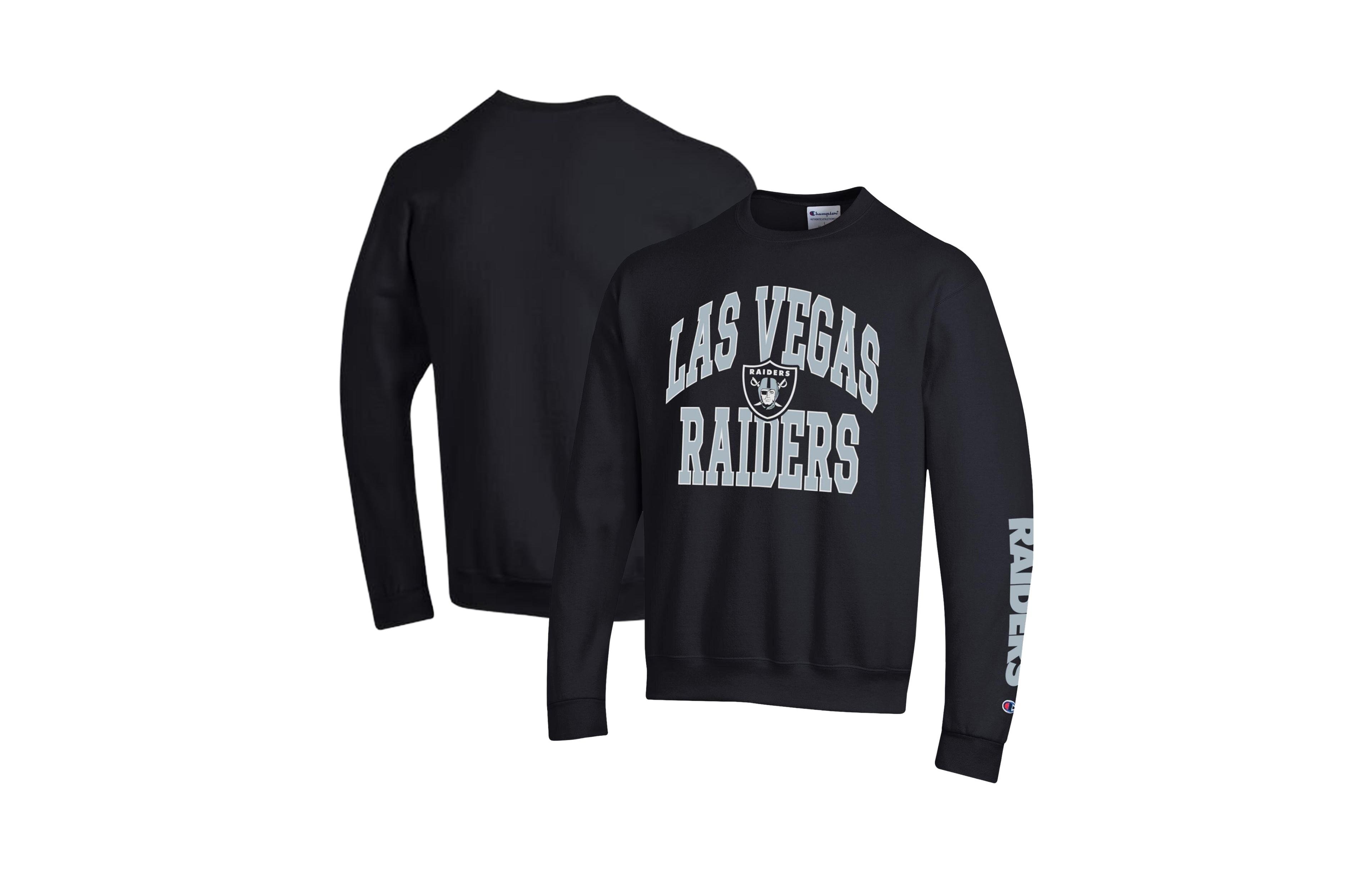 Champion Men's Black Las Vegas Raiders Powerblend Fleece Sweatshirt
