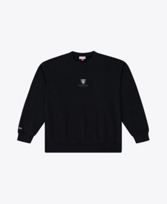 Men's Black Las Vegas Raiders Core Essentials Micro Logo Fleece Sweatshirt