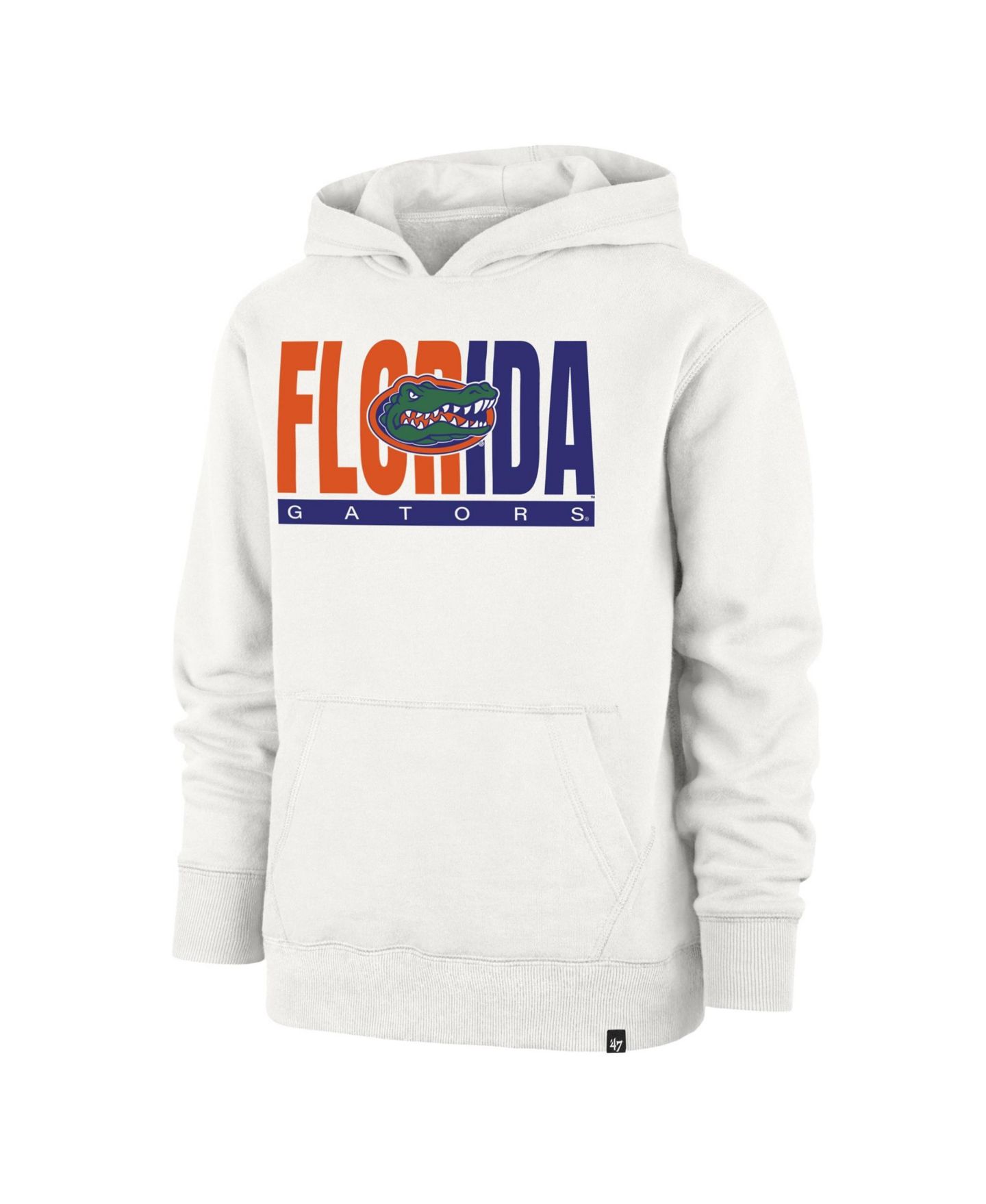 Детское худи '47 Brand Cream Florida Gators Block Text Pullover — фото 2