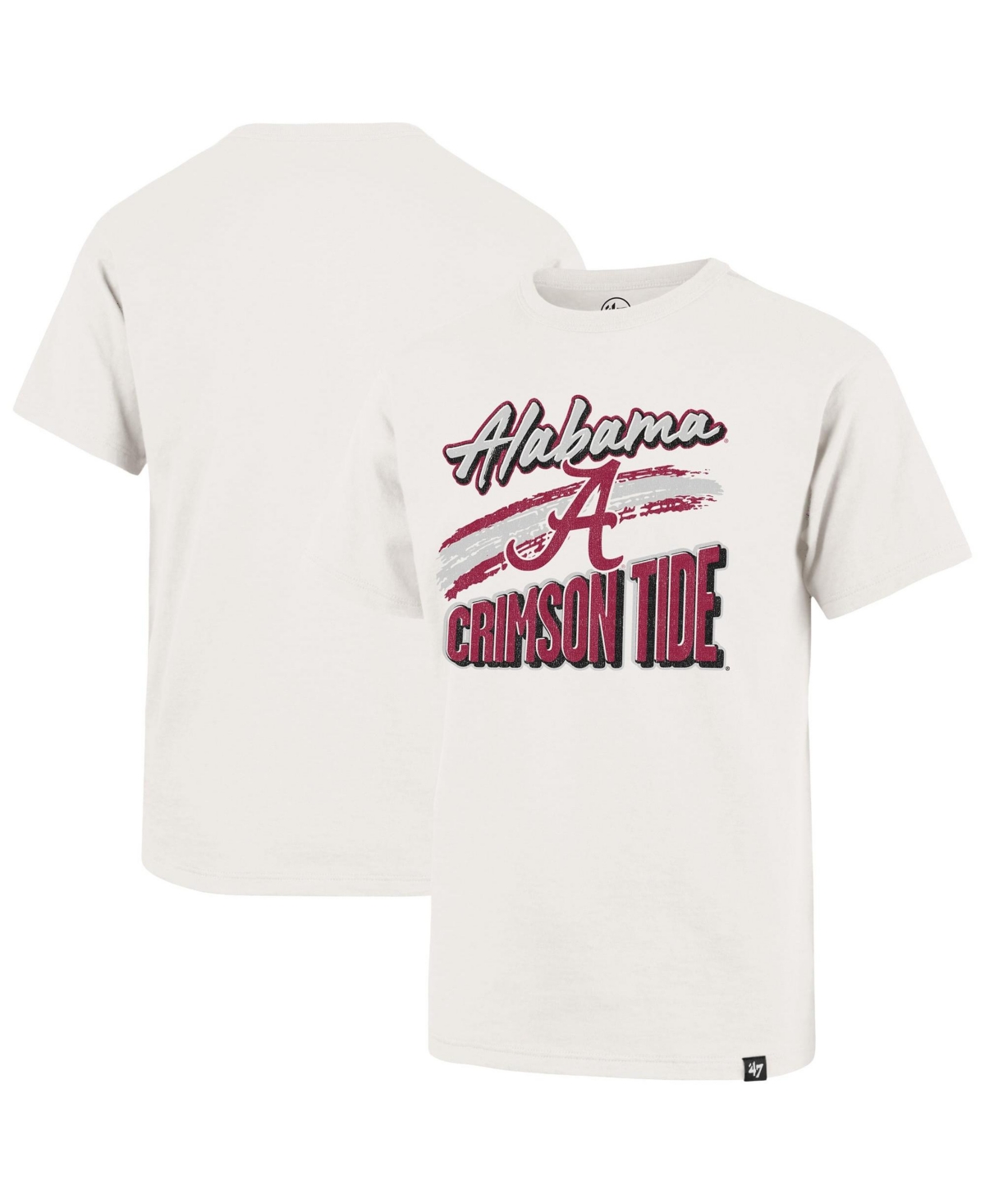 '47 Brand Big Boys' and Girls' Cream Alabama Crimson Tide Dime Time Franklin T-Shirt - Cream