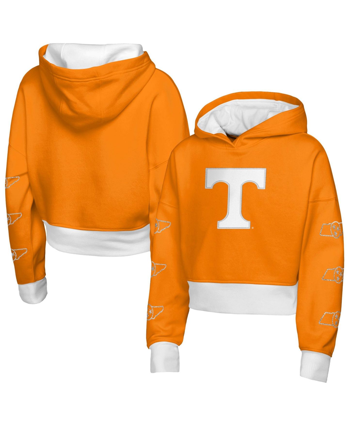 Худи Outerstuff Tennessee Orange Tennessee Volunteers Fair Catch Poly Fleece для девочек — фото 1