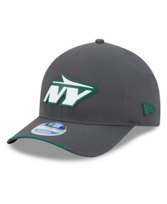 Men's Charcoal New York Jets 2026 Sideline Cold Weather 9FORTY M-Crown Adjustable Hat