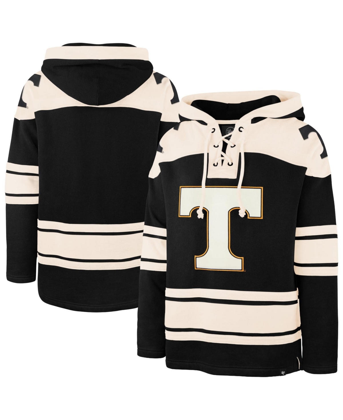 '47 Brand Men's Black Tennessee Volunteers Superior Lacer Hoodie - Black