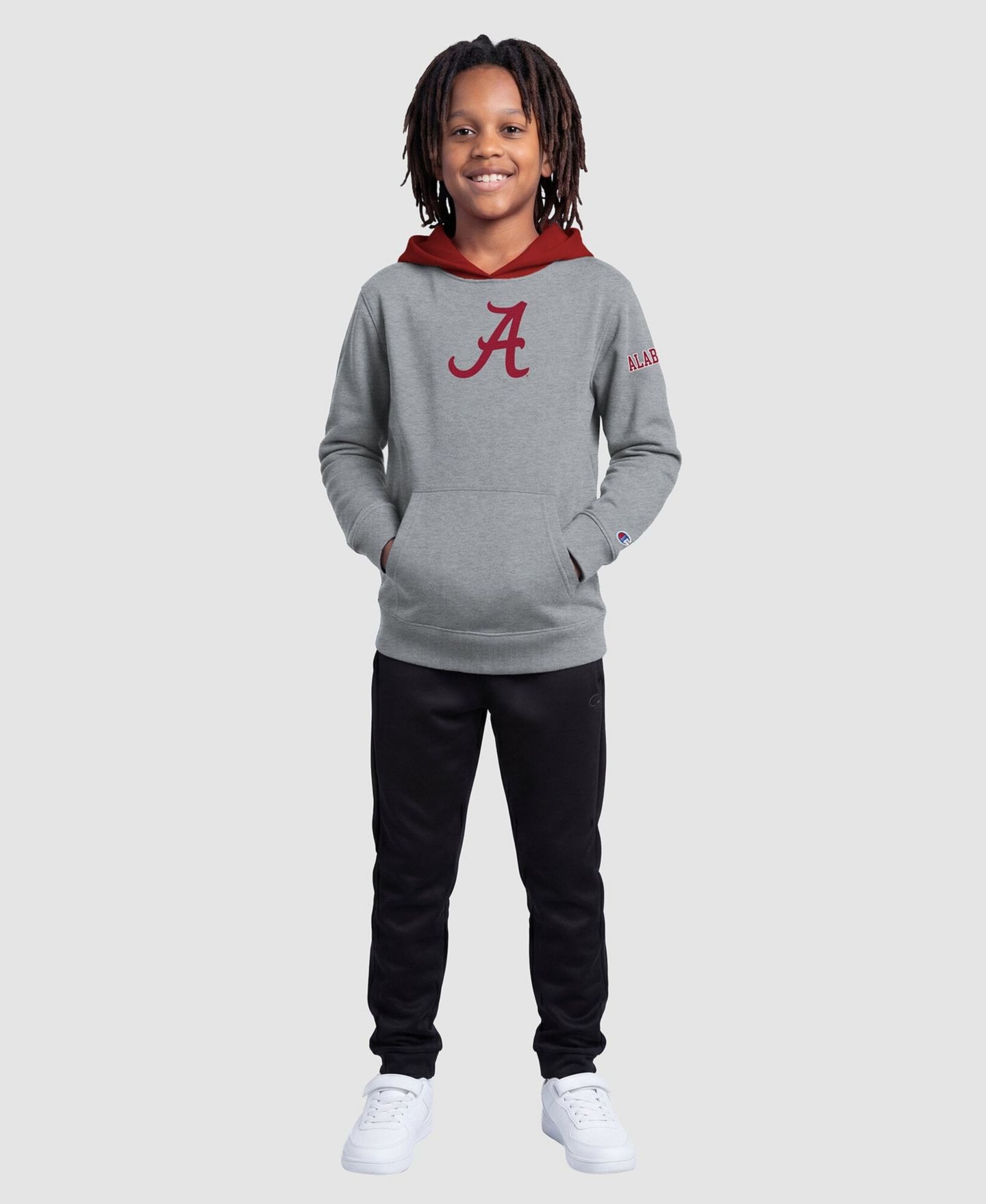 Детское худи Champion Heather Gray Alabama Crimson Tide Fleece — фото 3