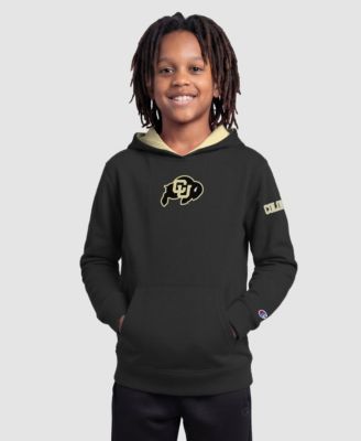 Big Boys' and Girls' Black Colorado Buffaloes Fleece Hoodie