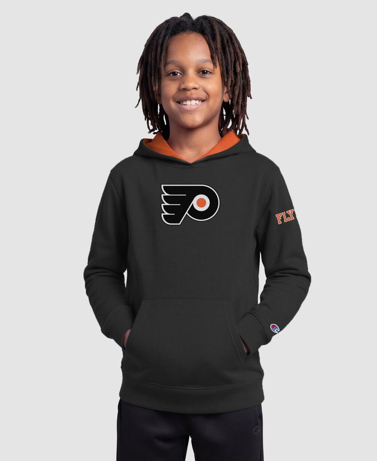Детское худи Champion Black Philadelphia Flyers Fleece — фото 1