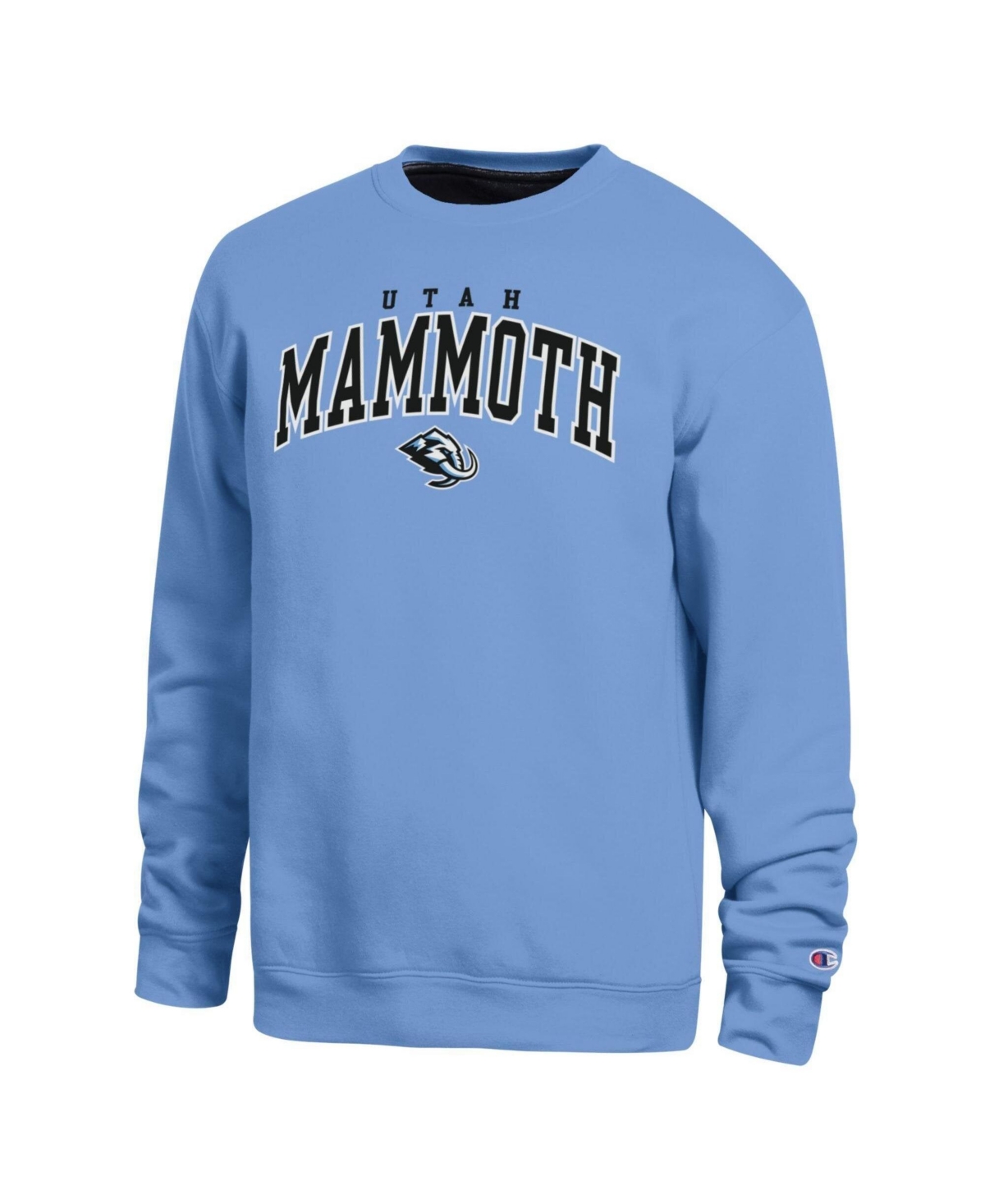 Champion Men's Light Blue Utah Mammoth Contrast Sweatshirt - Light Blue, Black
