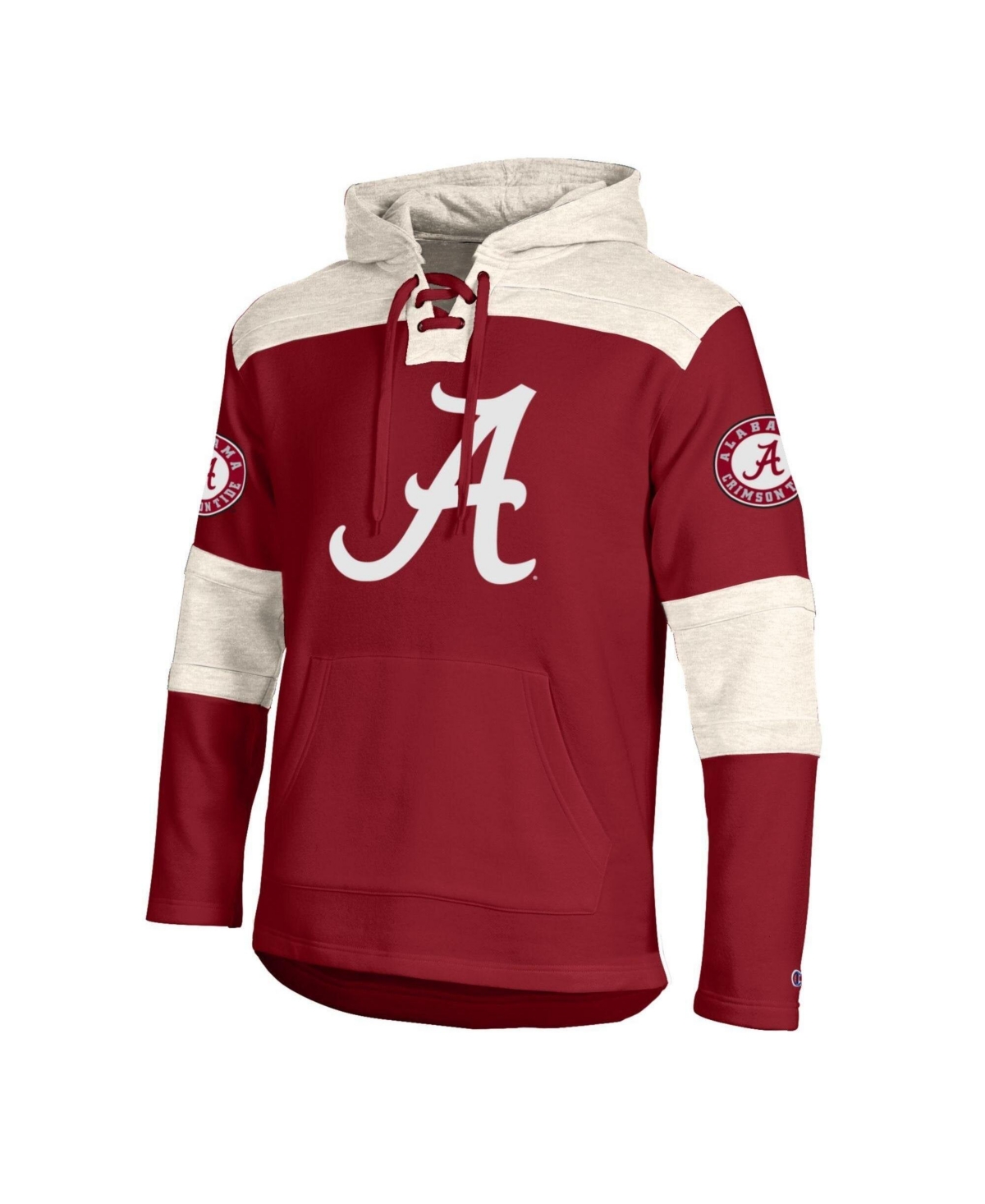 Champion Men's Crimson Alabama Crimson Tide Lacer Fleece Hoodie - Crimson