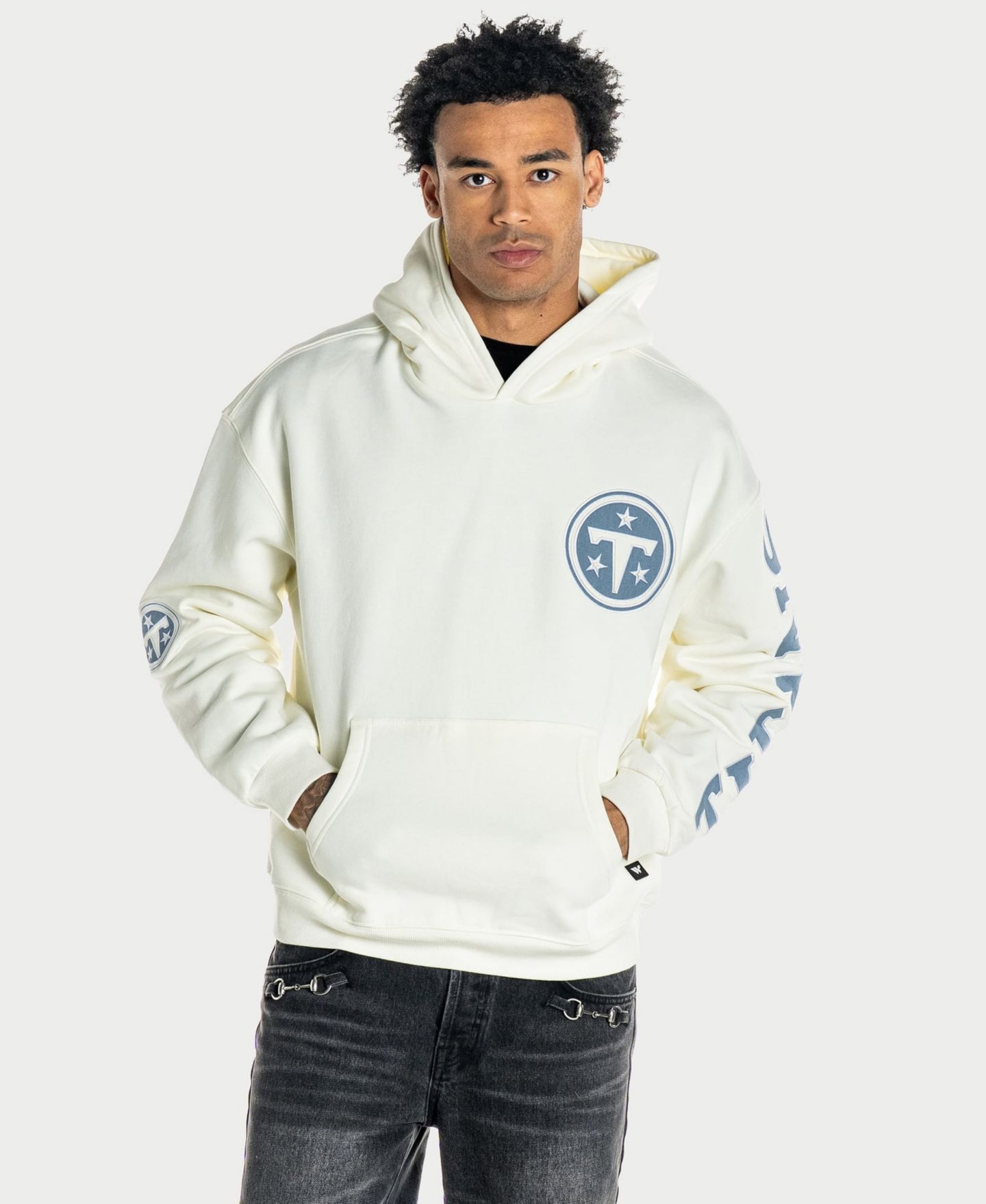Худи The Wild Collective Cream Tennessee Titans Oversized — фото 1