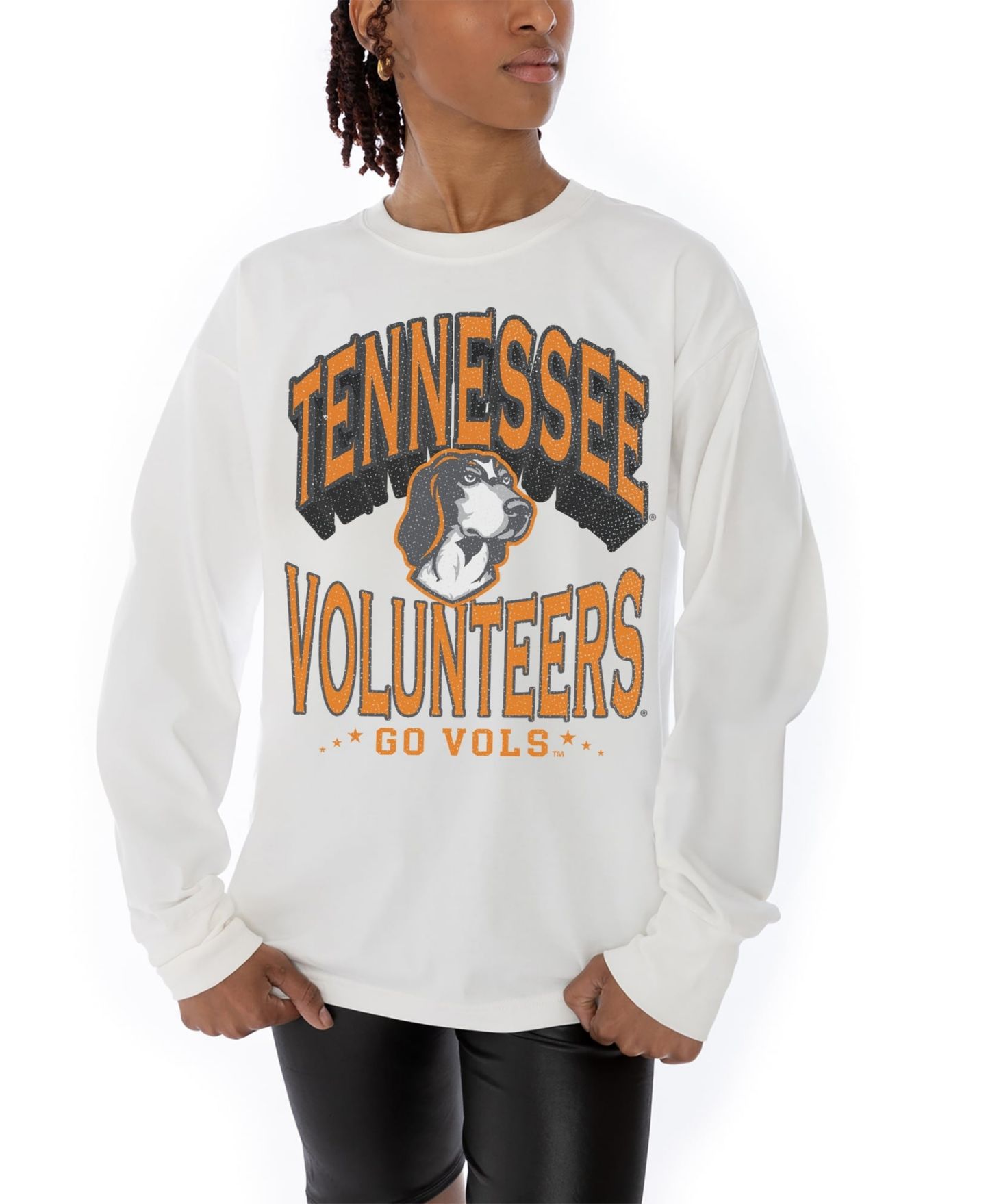 Женская футболка Gameday Couture White Tennessee Volunteers Midweight Oversized Long-Sleeve — фото 2
