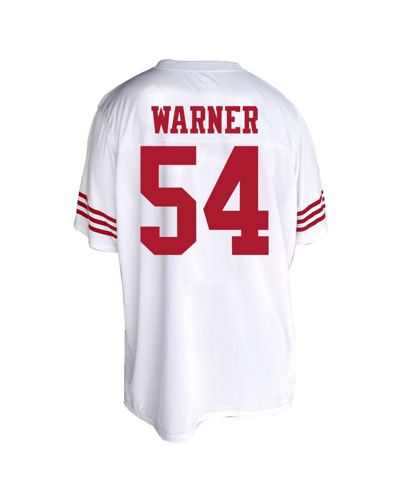 Женское джерси Fanatics Women's Fred Warner White San Francisco 49ers Plus Size Fashion Jersey — фото 3
