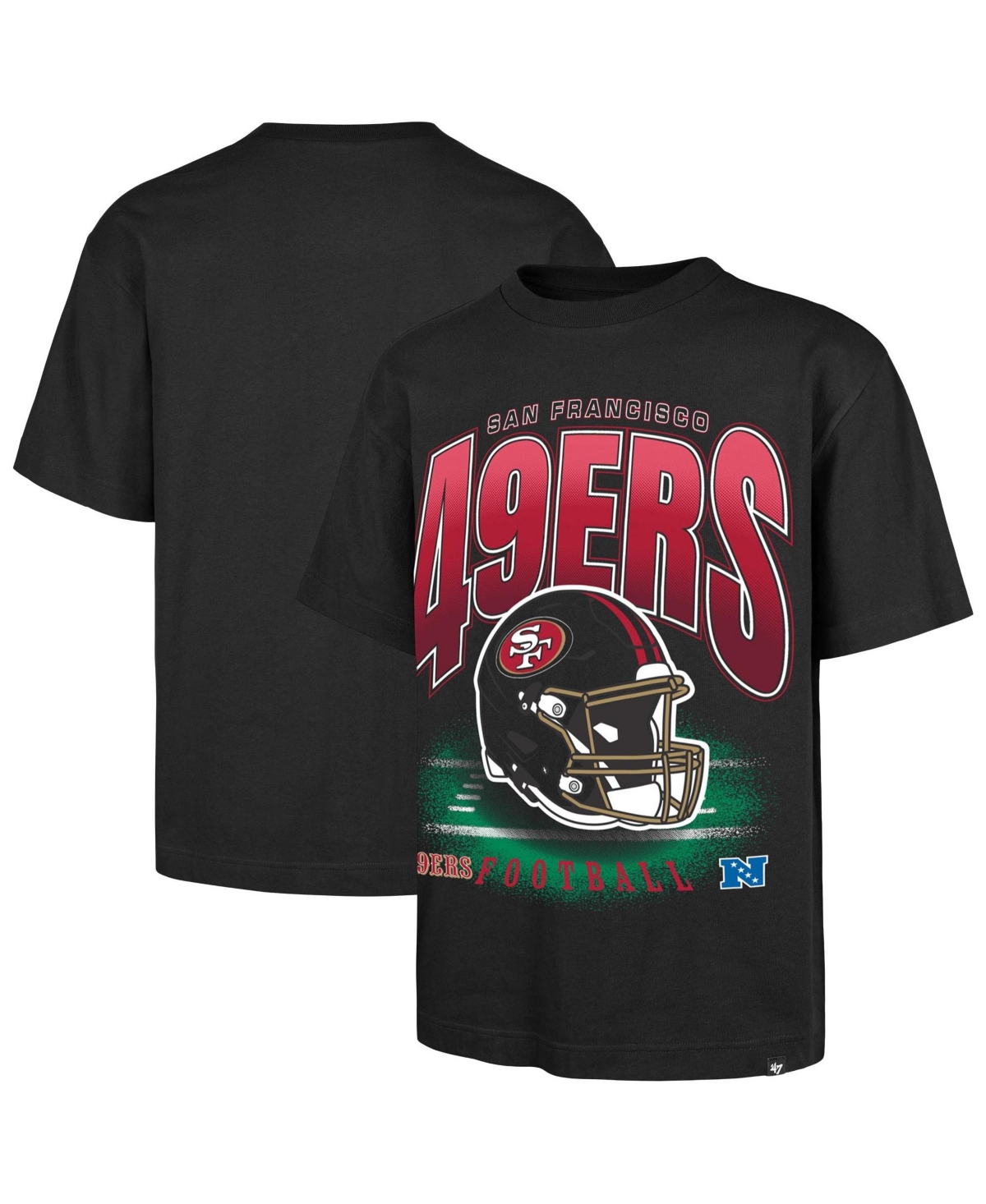 '47 Brand Men's Black San Francisco 49ers Foundation Big & Tall T-Shirt - Black