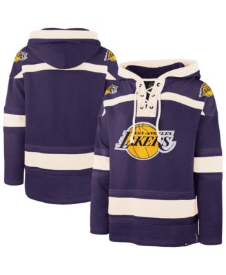 Men's Purple Los Angeles Lakers Superior Lacer Hoodie