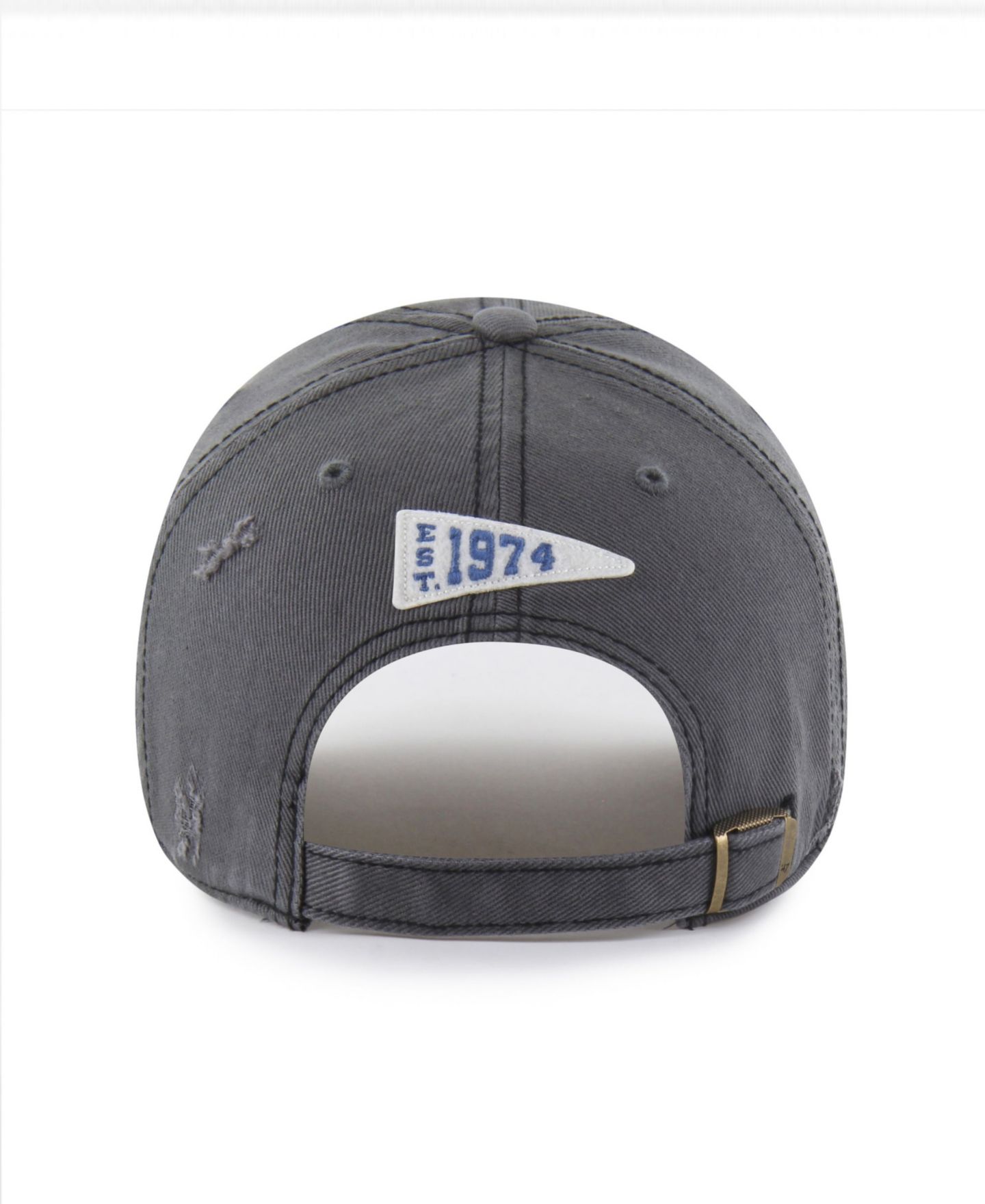 Мужская кепка '47 Brand Black Washington Capitals Seymoore Distressed Applique Clean Up Adjustable Hat — фото 3