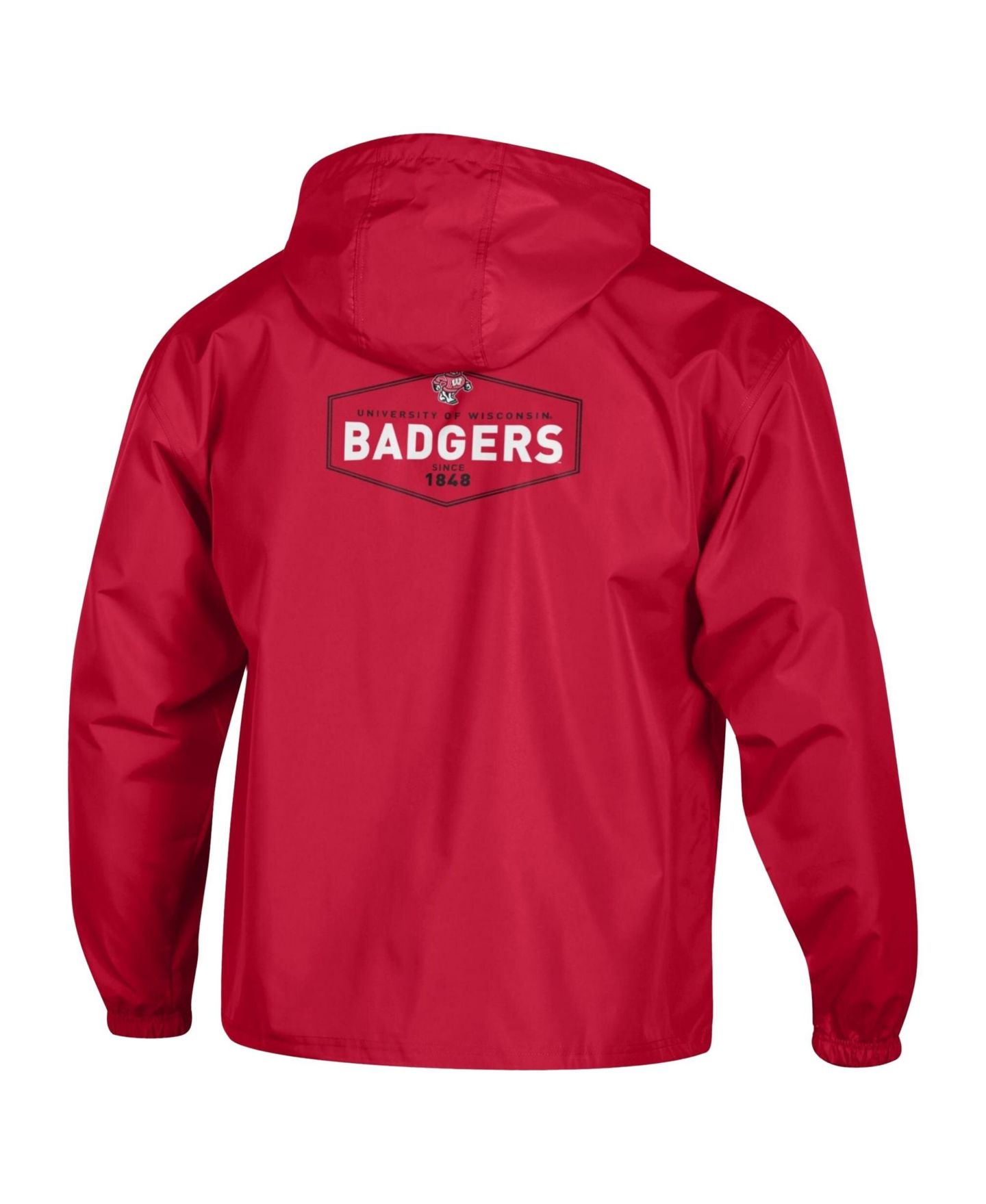 Мужская куртка Champion Red Wisconsin Badgers Delay Packable Half-Zip — фото 3