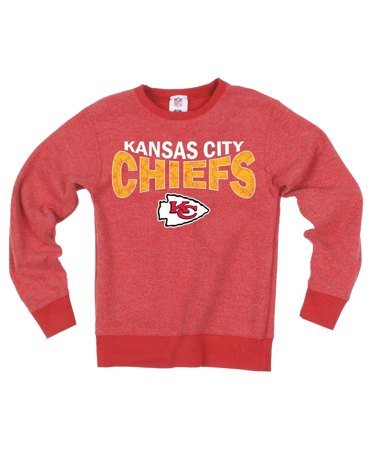 Детская толстовка Wes & Willy Red Kansas City Chiefs Reversible Fleece — фото 2