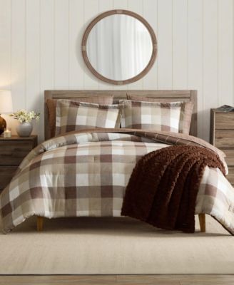 Peyton Plaid Microfiber Comforter Sets