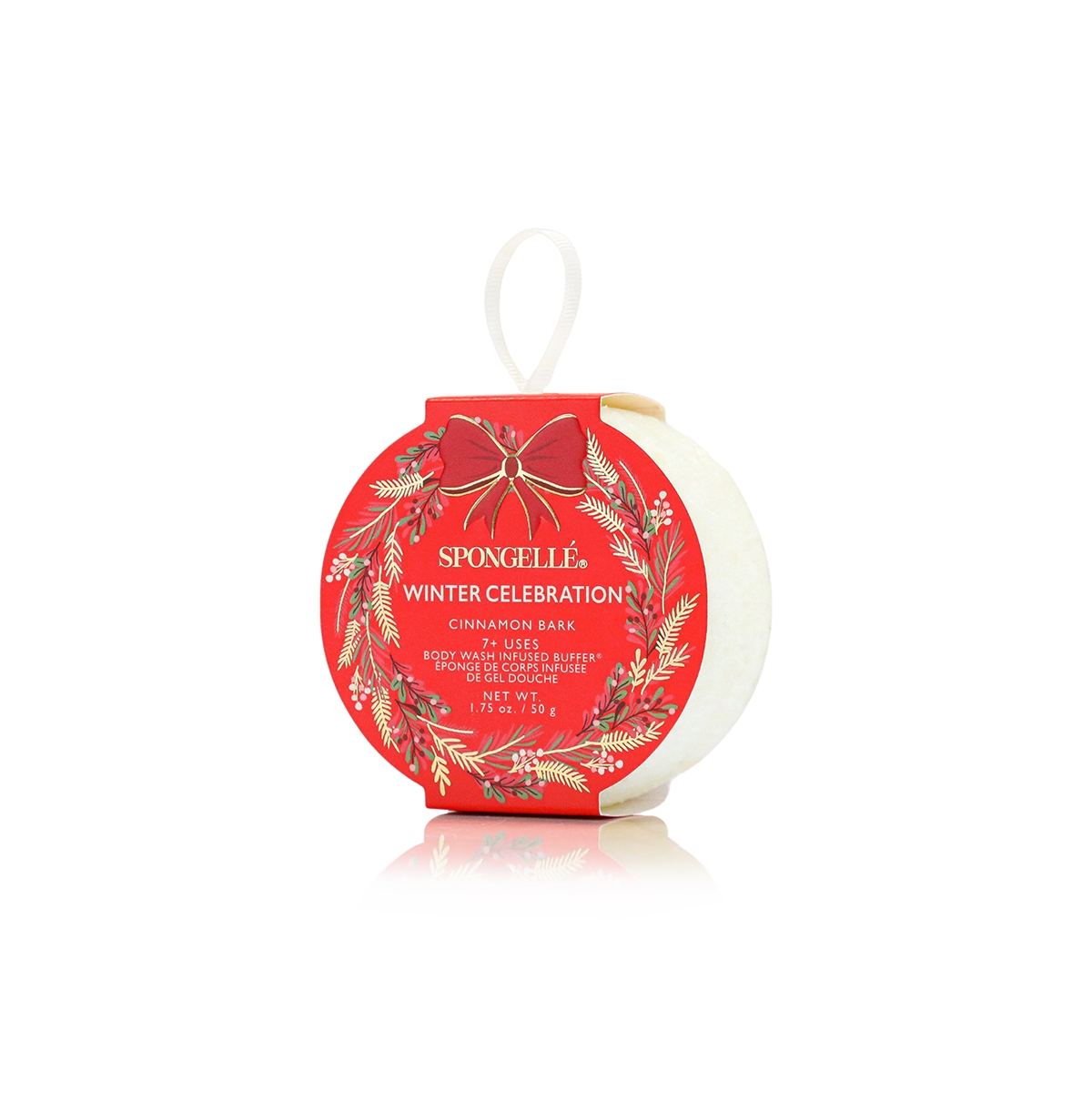 Spongelle Holiday Wreath Collection 7 Plus - Winter Celberation- Cinnamon Bark