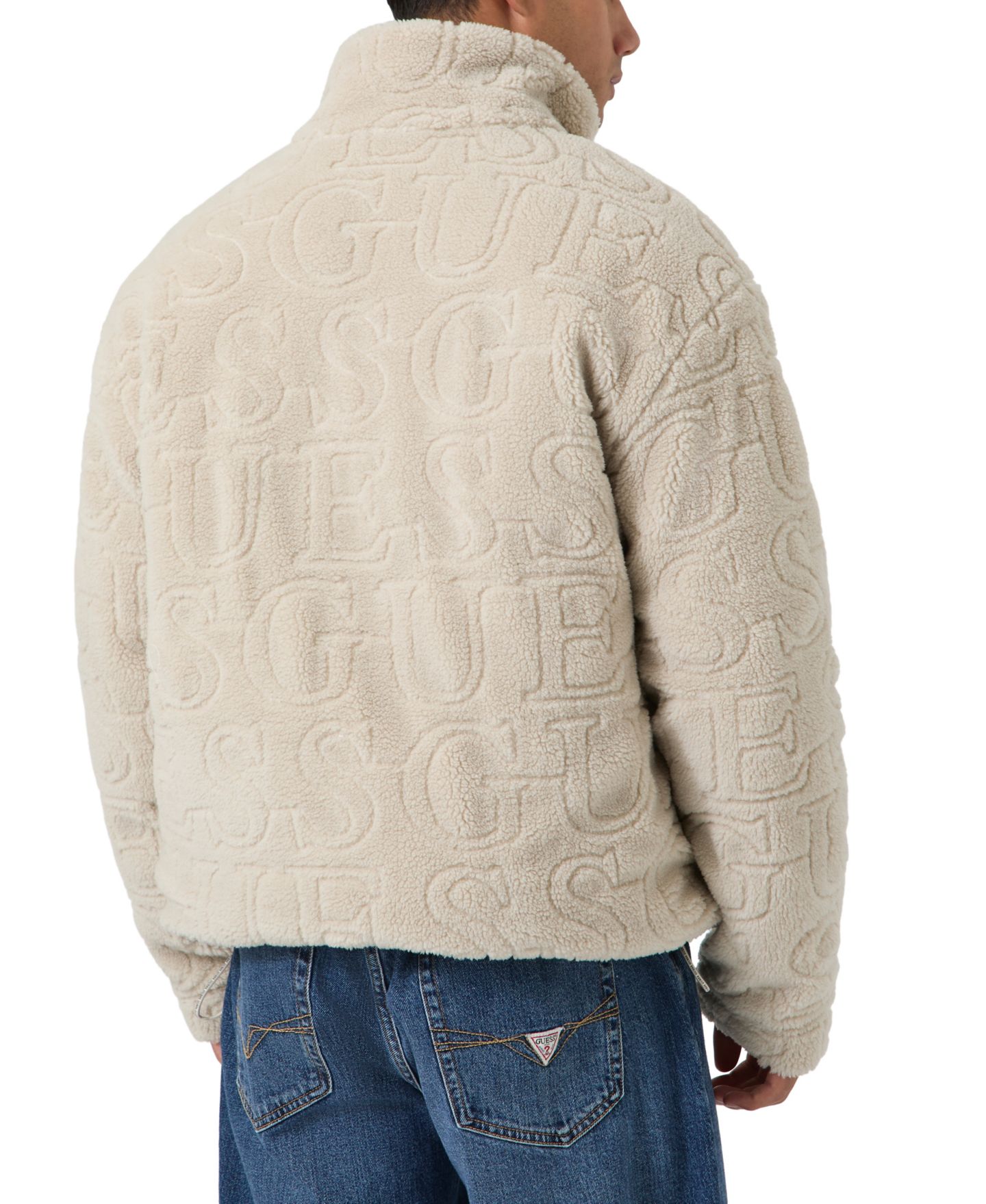 Мужская куртка GUESS Soldier Sherpa Lined, цвет: Prosecco — фото 4