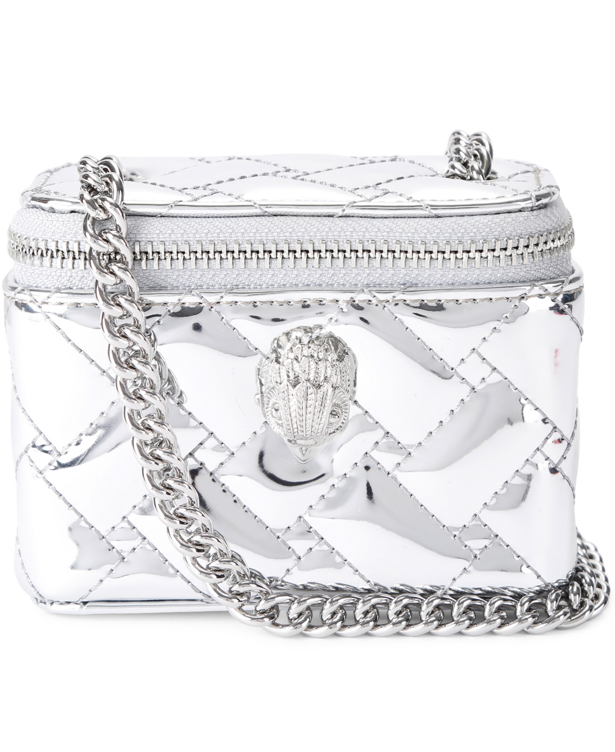 Kurt Geiger London Micro Kensington Vanity Mini Crossbody Handbag - Silver