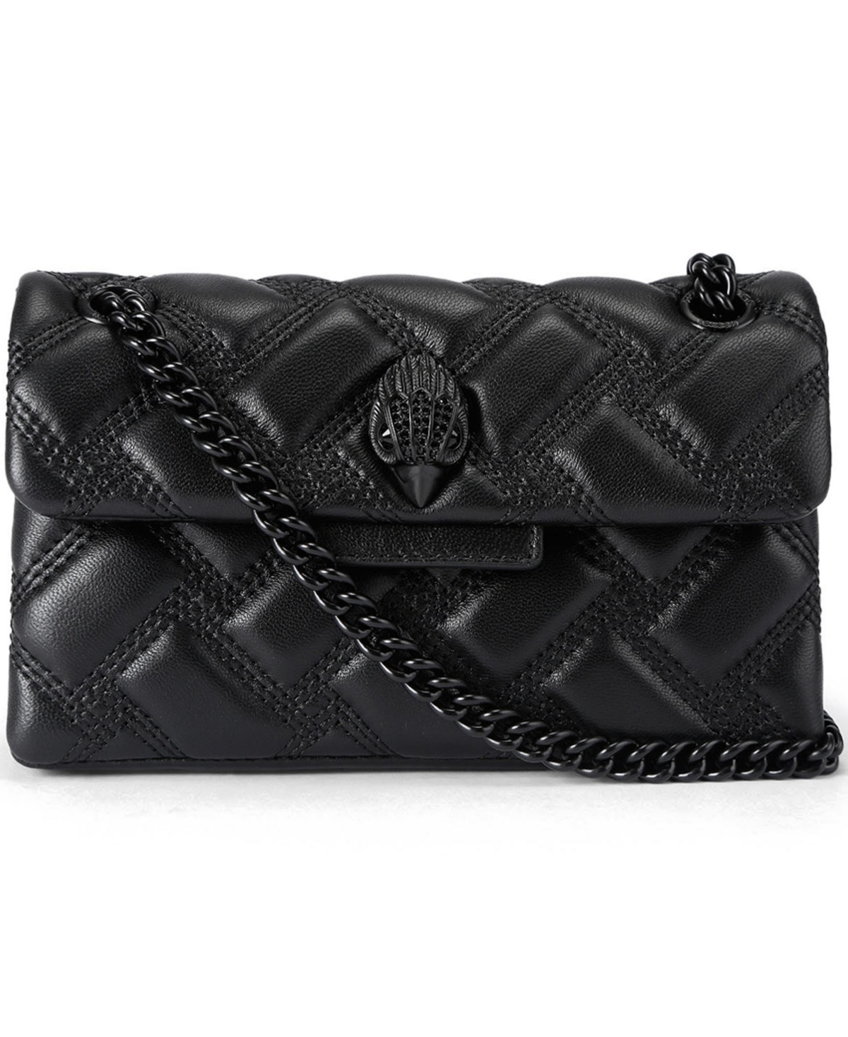Kurt Geiger London Kensington 17 Drench Mini Quilted Shoulder Handbag - Black