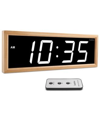 24" LED Display Auto-Dimming Wall Clock