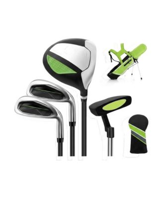 Junior Complete Golf Club Set for Kids with Rain Hood Right Hand Children Golf Age 8-10 Years Old