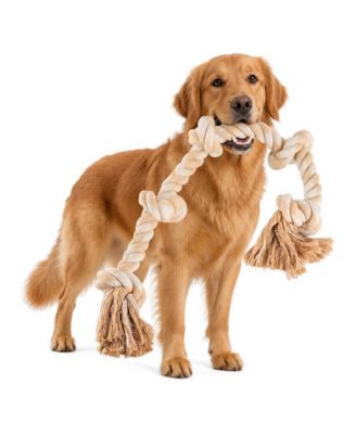 Heavy Duty Dog Rope Toy with 5 Knots for Large Medium Aggressive Chewers