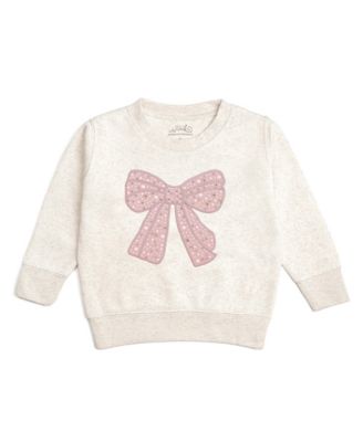 Girls' 4-16 Bow Patch Sweatshirt