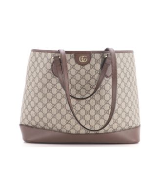 Medium Ophidia Top Handle Shopping Tote GG Coated Canvas and Leather