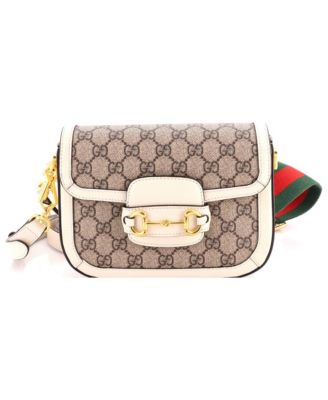 Mini Horsebit 1955 Shoulder Bag GG Coated Canvas with Leather