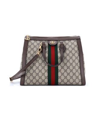 Medium Ophidia Top Handle Tote GG Coated Canvas
