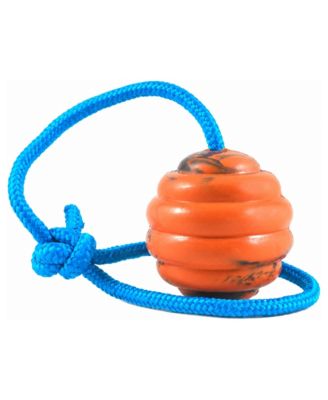 Heavy-Duty Rubber Dog Tug Rope Ball Throw Toy for Working Dogs