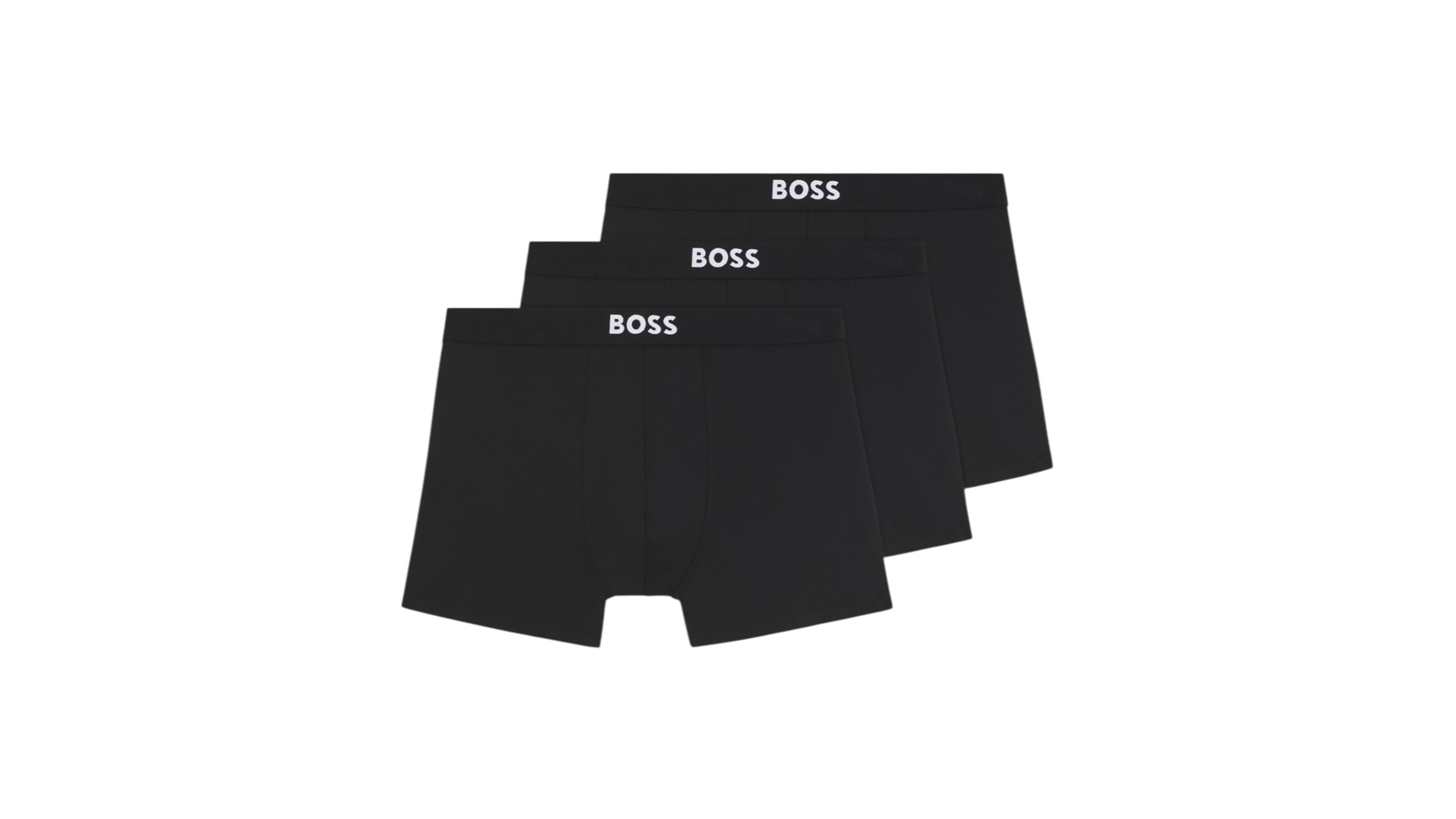 Hugo Boss Men's One Microfibre-Stretch Trunks, 3-Pack