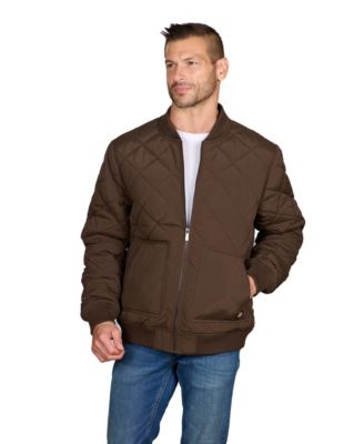 Men's Diamond Quilted Regular-Fit Bomber Jacket