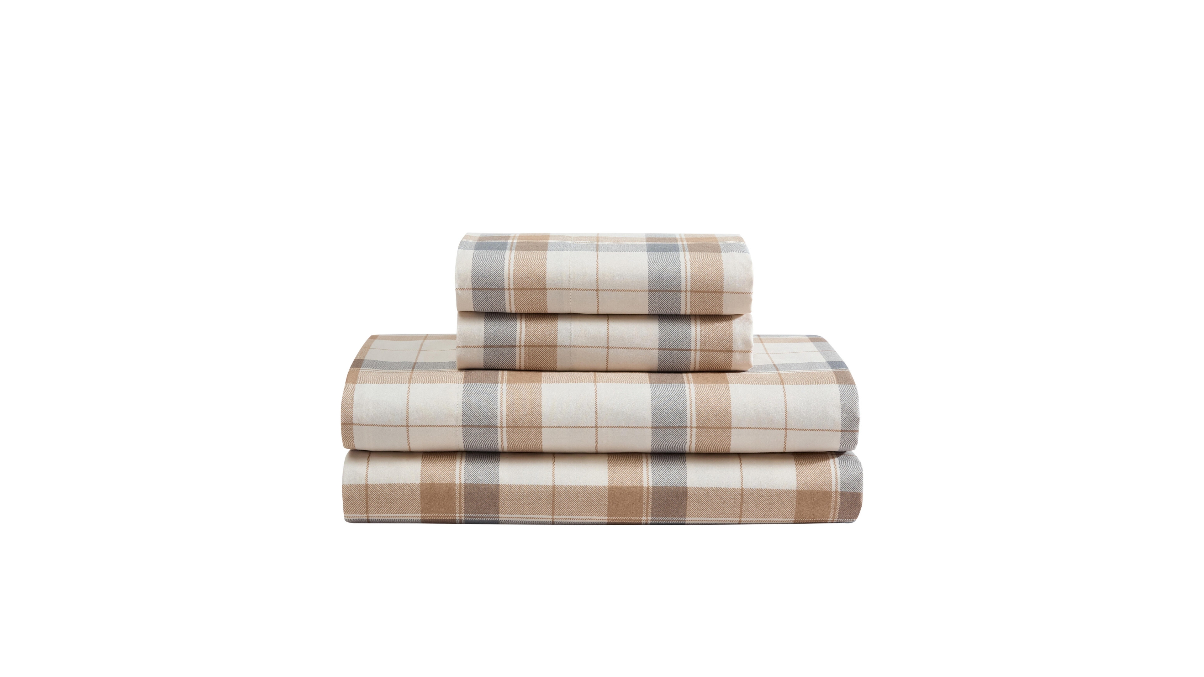Nautica Vintage Trunk Plaid Printed Microfiber 4-Piece Sheet Set, Queen