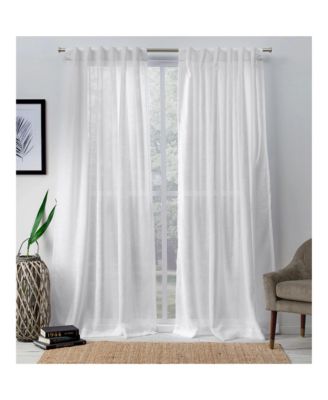 Bella Sheer, Hidden Tab Top Curtain Panels (Set of 2)