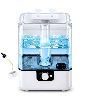 YZY6001 6L Cool Mist Humidifier for Bedroom & Large Room, Quiet Ultrasonic Humidifier, Up to 50H Runtime, White