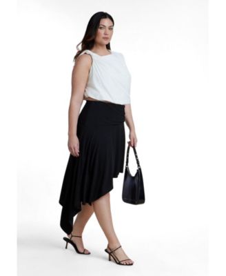 Women's Asym Hem Jersey Skirt