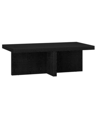 Boden 44" Wood Fluted Rectangular Coffee Table