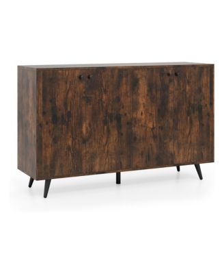 Modern Buffet Sideboard Storage Cabinet with Adjustable Shelves
