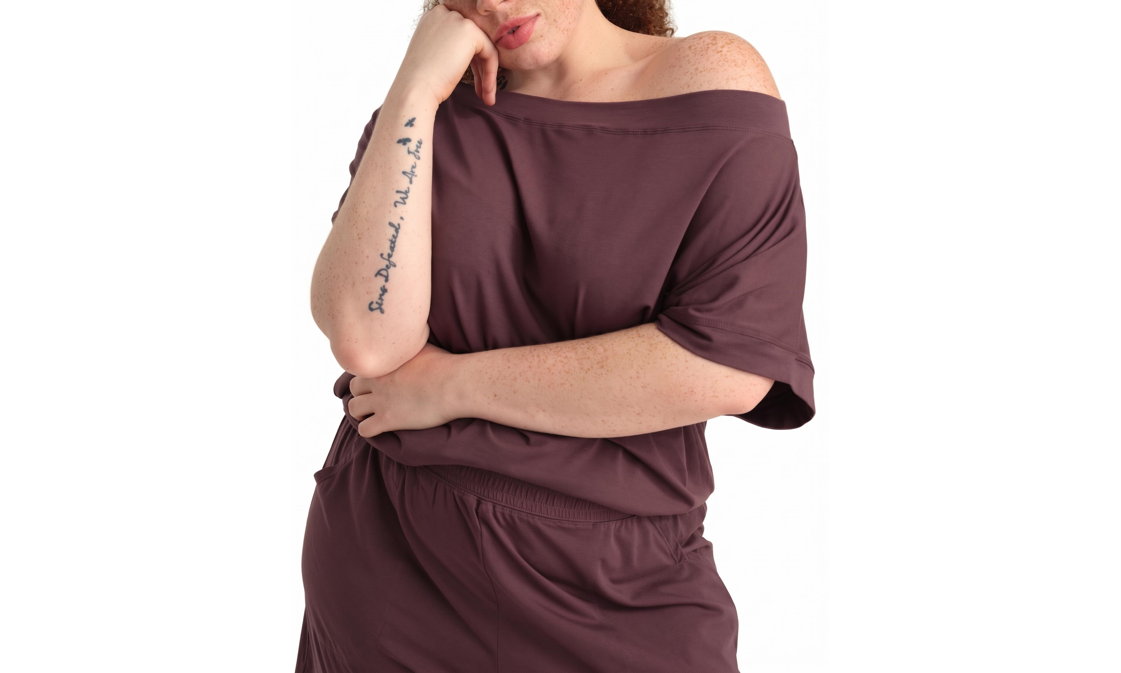 Universal Standard Plus Dolci Off-the-Shoulder Relaxed-Fit Short-Sleeve Top