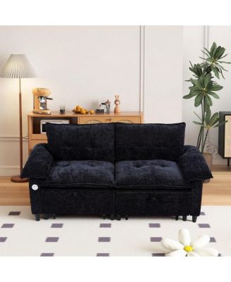 73" Pull Out Sofa Bed Sleeper Couch
