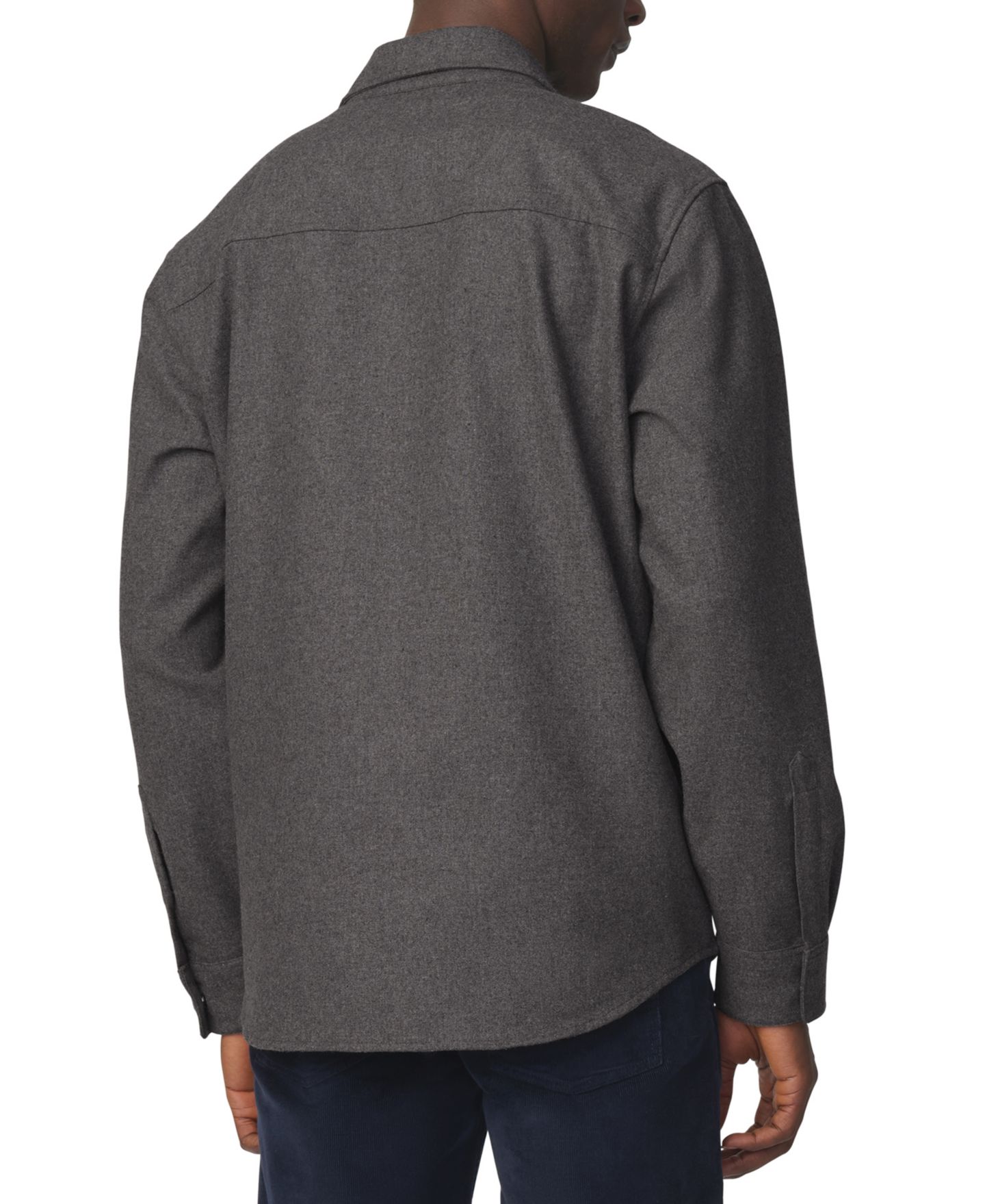 Мужская рубашка Joe's Jeans Long-Sleeve Regular-Fit Wool-Blend Overshirt, цвет: Серый — фото 5