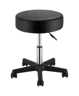 Swivel Rolling Stool with Thick Cushion and 400 lb Capacity