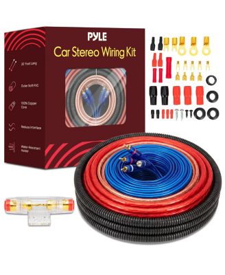 4-Gauge Car Amplifier Wiring Kit for Car Audio Amplifier and Stereo System Installation