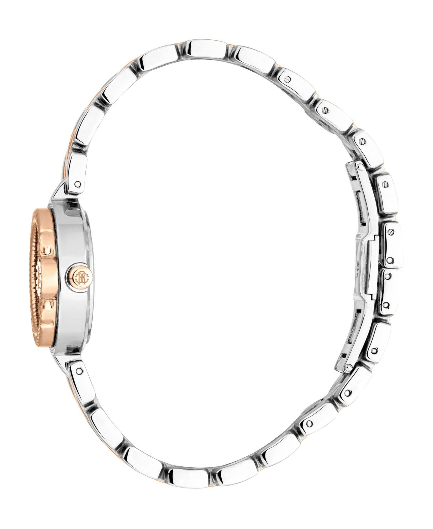 Женские часы Roberto Cavalli Quartz Two-Tone Stainless Steel Bracelet Watch, 26mm, цвет: Двухцветный — фото 2