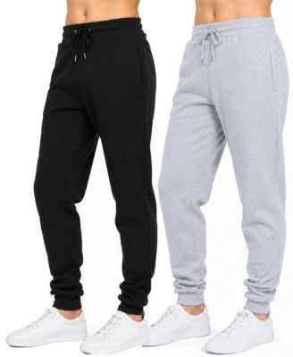 Women's Loose-Fit Fleece Jogger Sweatpants with Zipper Side Pockets, 2-Pack
